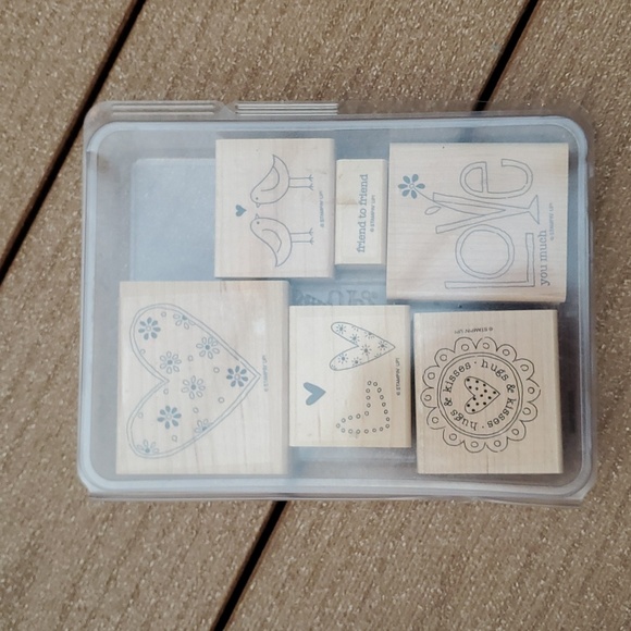 Stampin' Up rubber stamps & paper punches (hearts, love themed) - Picture 2 of 13